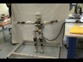 Démonstration d'iCub, un robot humanoïde censé représenter un enfant de 2 ans.