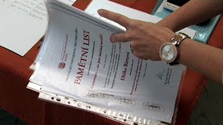 Předání pamětních listů VU3V