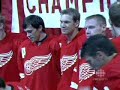 Red Wings Raise The Cup Banner