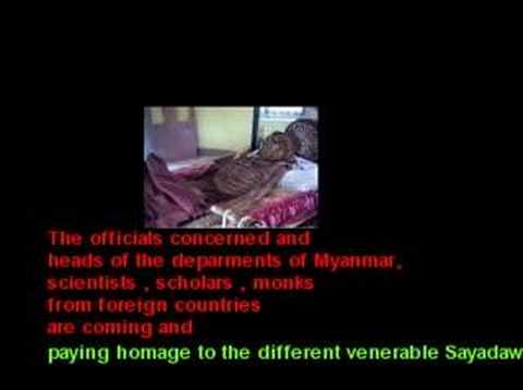 Myanmar Rakhine Monk Undecomposed Body