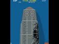 this arcade game is an example for the early use of 2.5 d techniques. examples are the start (the airplane gets bigger), the shadow of the ship the airplane starts from and the 