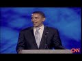 sen. barack obama speaks to the urban league in orlando, florida, about his differences with sen. john mccain