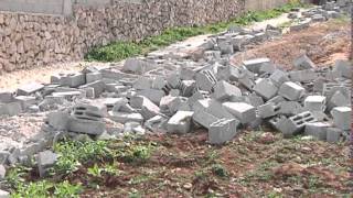 هدم  غرف زراعية وابار في قرية قصرة