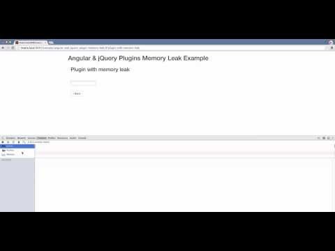 how to find jquery memory leak
