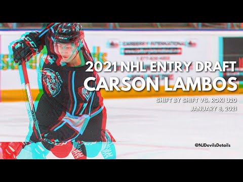 Carson Lambos - Shift by Shift Highlights 1/8/21