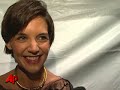 the curtain officially went up on katie holmes' broadway debut in arthur miller's 'all my son's' (oct. 17)