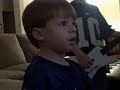 Ethan playing Guitar Hero III