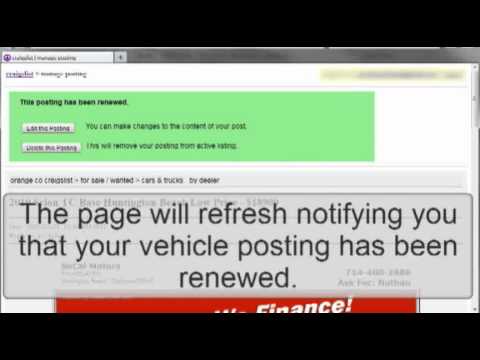 how to repost on craigslist