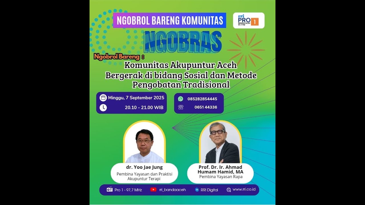 KOMUNITAS AKUPUNTUR ACEH BERGERAK DI BIDANG SOSIAL & METODE PENGOBATAN TRADISIONAL | NGOBRAS