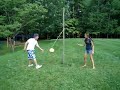 Playing Tether Ball With Hannah