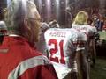 Buckeyes Celebrate win at Wisconsin