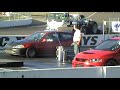 11 second Turbo Gsr Hatch vs 11 second Evo IX