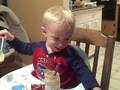 Dennis Cooper feeds himself