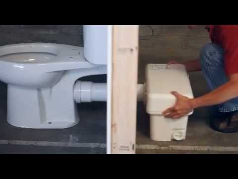 how to vent upflush toilet