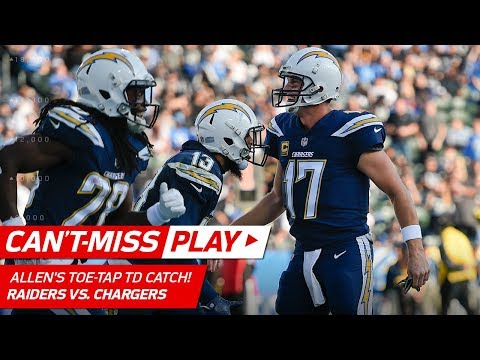 Video: Keenan Allen's Amazing Toe-Tap TD Catch vs. Oakland! | Can't-Miss Play | NFL Wk 17 Highlights