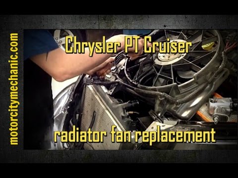 chrysler pt cruiser radiator fan replacement