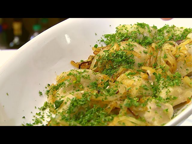 Polnische Pierogi (Piroggen) mit Hackfleischfüllung