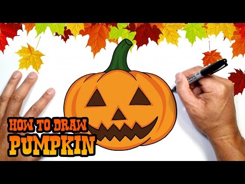 video-linktoworks-How to Draw Halloween Pumpkin | Drawing Lesson - YouTube