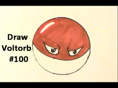 how to draw voltorb