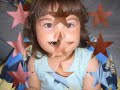 2 years old minttu luoto has cp...  song is the real thing by  gwen stefani