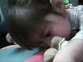 2 years old minttu luoto has cp...  song is the real thing by  gwen stefani
