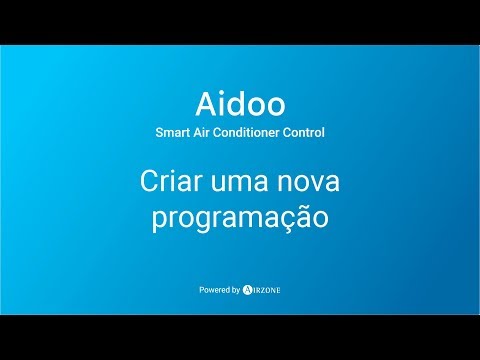 Aidoo app - Criar uma nova programação