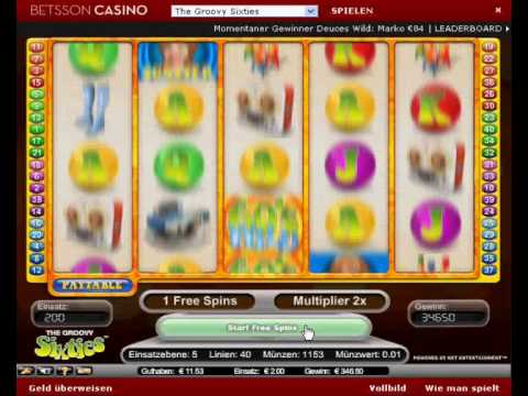 Groovy 60s Video Slot Gewinn