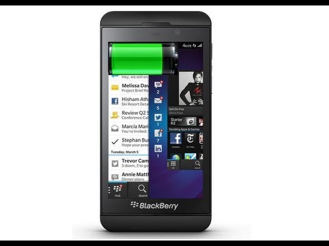 how to save battery on blackberry z10