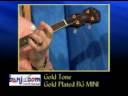 Demo of a new Gold Tone Bluegrass Gold Plated Mini Banjo
