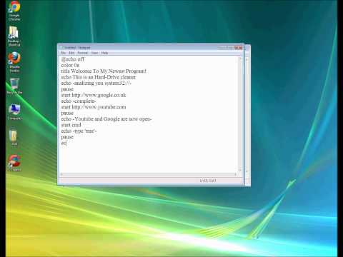 how to create batch file