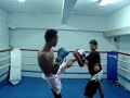 Kim Myny training for the 19th of May (dommel.com K1 65kg)