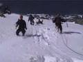 CLIMBING TOOLS: collapse of snow bridge