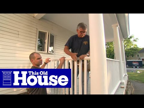 how to fasten porch post