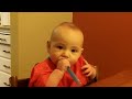 Click here to watch this video Still enjoying his food