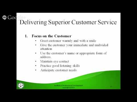 how to provide superior customer service