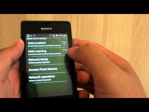 how to turn off roaming on xperia p