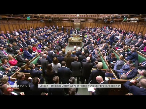 Brexit-Debatte und Abstimmung im britischen Unterhaus a ...