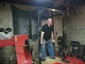 135# bar lift,Silver dollar deads, 700# rack pull