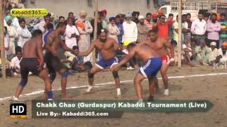 Chakk Chao (Gurdaspur) Kabaddi Tournament 5 Nov 2016 