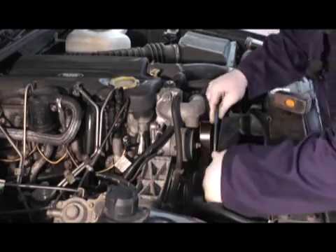 Replacing the radiator on a Land Rover Discovery 300 TDI.