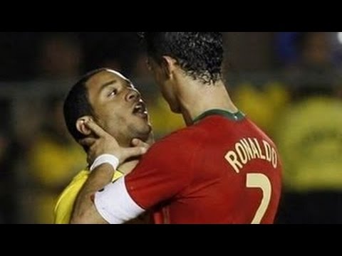 Football Best Fights & Angry Moments - (C.Ronaldo, Messi, Neymar, Pepe, Diego Costa, Ibra & More )