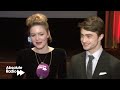 Daniel Radcliffe and Holliday Grainger chat with Absolute Radio at the BAFTA movie nominations 2012, in central London. Daniel chats about feeling nervous, his pride at Harry Potter being shortlisted, and his hopes for Gary Oldman! Watch more great videos right now at absoluteradio.co.uk!