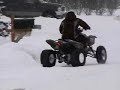 snow riding on the streets