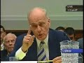 Vincent Buliosi's testimony during the House Judiciary Committee hearing on the constitutional limits of executive power discussing Stephen Presser's testimony that Clinton lying about sex is comparable to lying a country into war, and on whether Saddam was actually a threat to the US since we were trying to provoke him into attacking us.