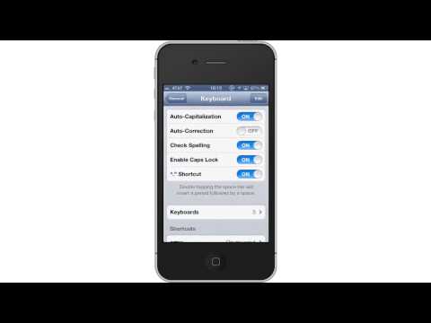 how to turn spell check off on a iphone