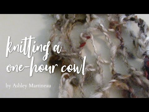 EASY Handknit Cowl Pattern