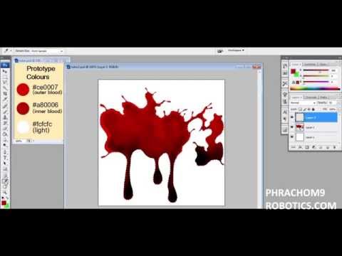video-linktoworks-blood - photoshop tutorial