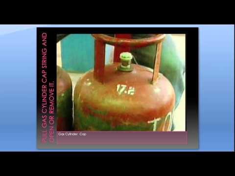 how to remove lpg cylinder cap