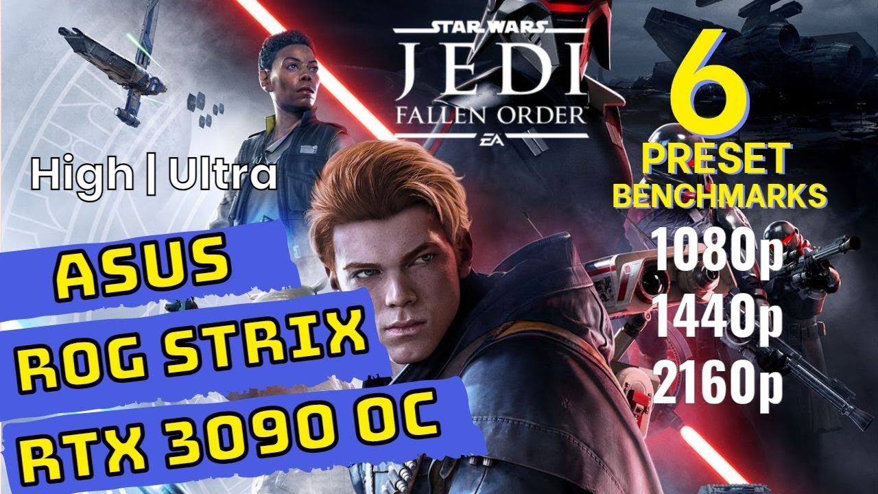 Star Wars Jedi Fallen Order RTX 3090 Benchmarks | 1080p | 1440p | 2160p [ASUS ROG STRIX RTX 3090 OC]