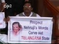 Telangana Congress MPs stage dharna in Parliament